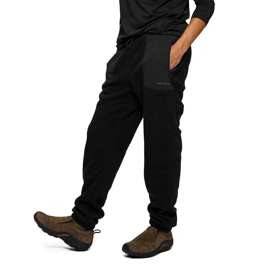 heren - jungle fleece joggingbroek - zwarte broek