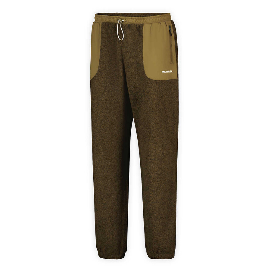 heren - jungle fleece joggingbroek - donker zand