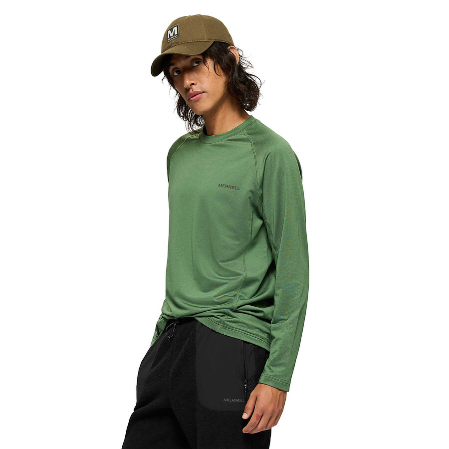 heren - technisch t-shirt met lange mouwen - tuinshirt met lange mouwen