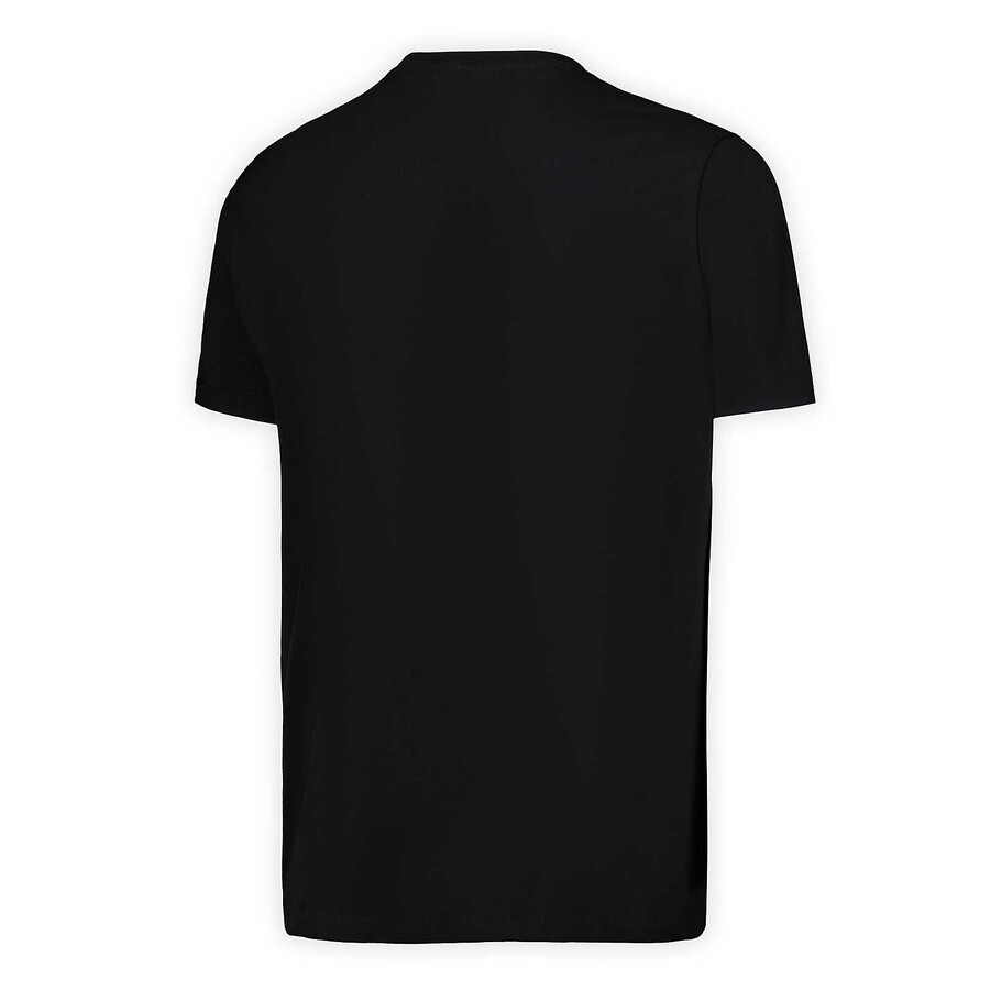 heren - relaxed t-shirt met zakje en korte mouwen - zwarte korte mouwen