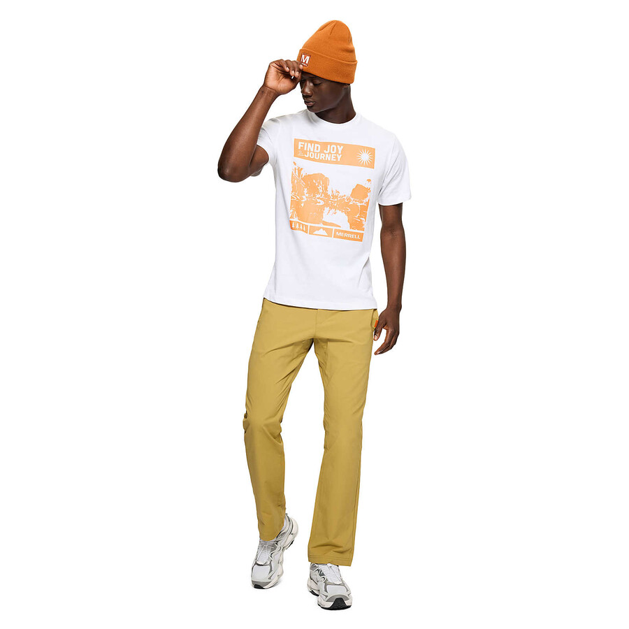 find joy graphic tee - wit met korte mouwen