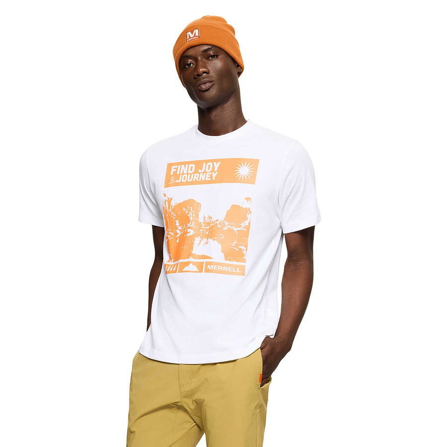 find joy graphic tee - wit met korte mouwen