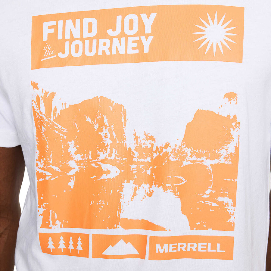 find joy graphic tee - wit met korte mouwen