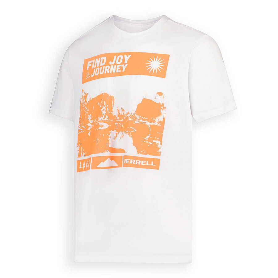 find joy graphic tee - wit met korte mouwen