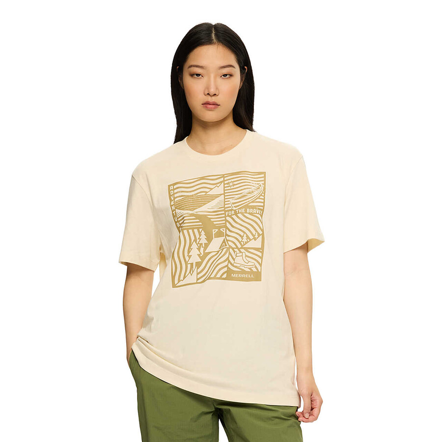 avontuurlijk grafisch t-shirt - korte mouwen krijt
