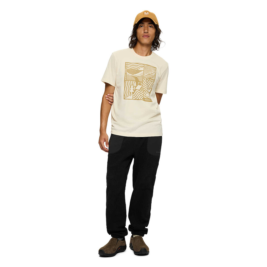 avontuurlijk grafisch t-shirt - korte mouwen krijt