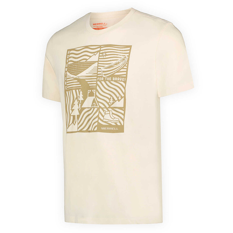 avontuurlijk grafisch t-shirt - korte mouwen krijt