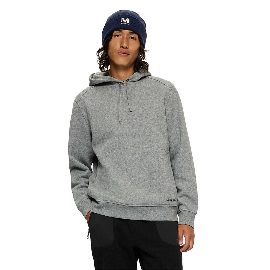 heren - alledaagse hoodie - hoodies gemêleerd grijs
