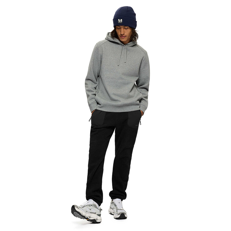 heren - alledaagse hoodie - hoodies gemêleerd grijs