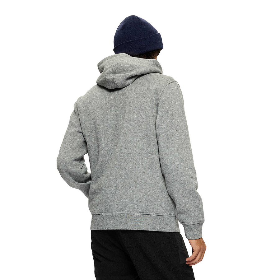 heren - alledaagse hoodie - hoodies gemêleerd grijs