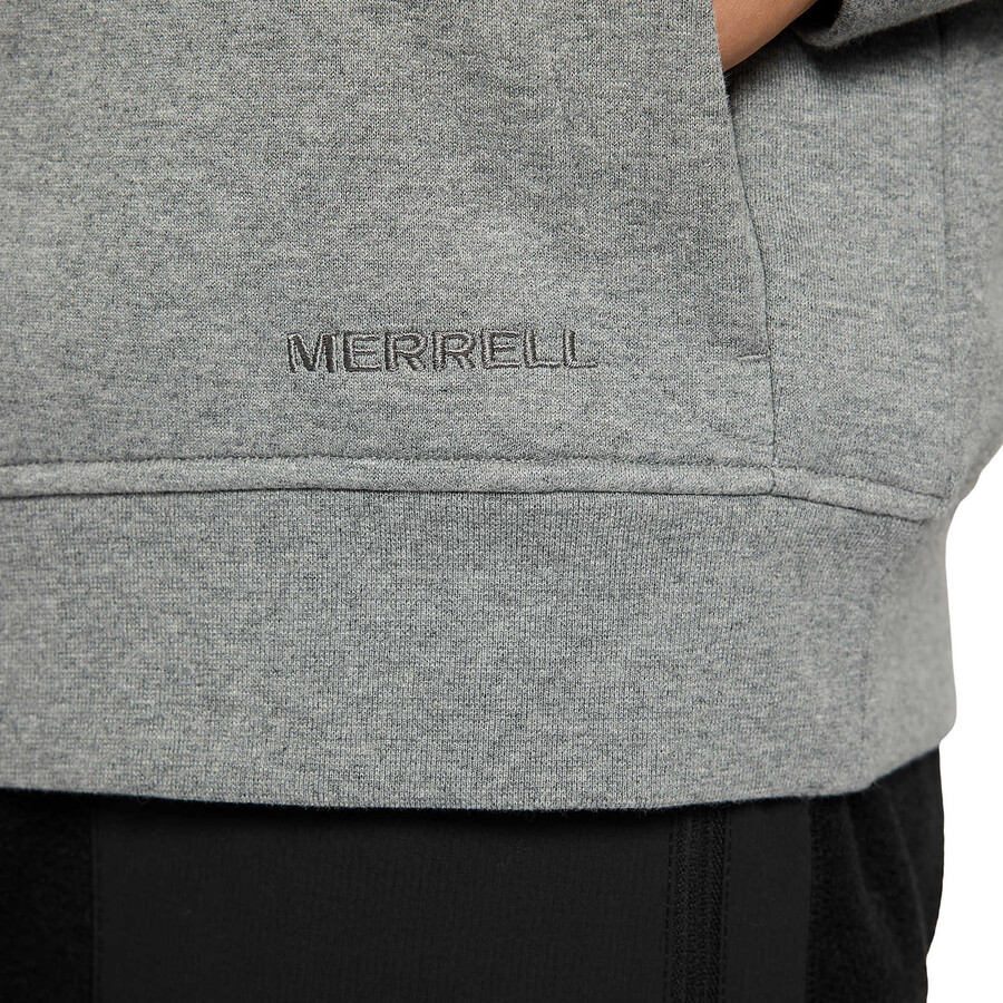heren - alledaagse hoodie - hoodies gemêleerd grijs