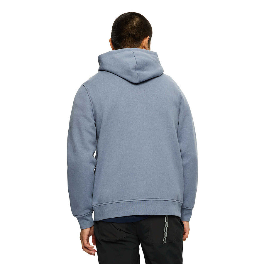 heren - alledaagse hoodie - hoodies steenblauw