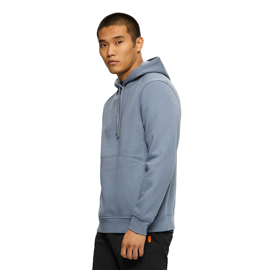heren - alledaagse hoodie - hoodies steenblauw