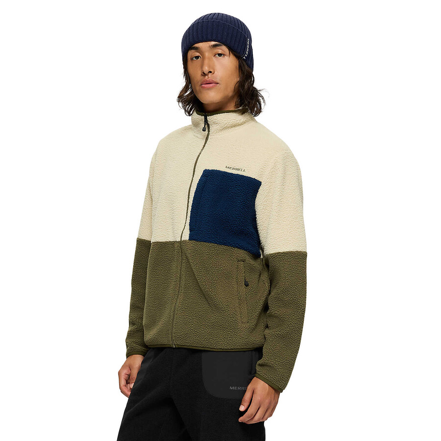 heren - tengu sherpa jacket - jacks basaltloden