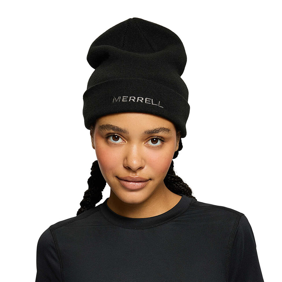 powell core logo beanie - zwarte mutsen