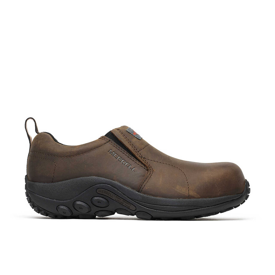 dames jungle moc leren werkschoen met composiet neus espresso
