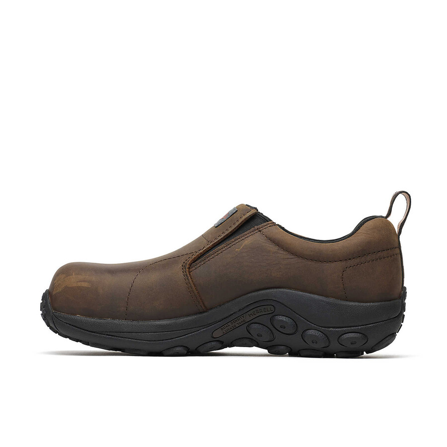 dames jungle moc leren werkschoen met composiet neus espresso