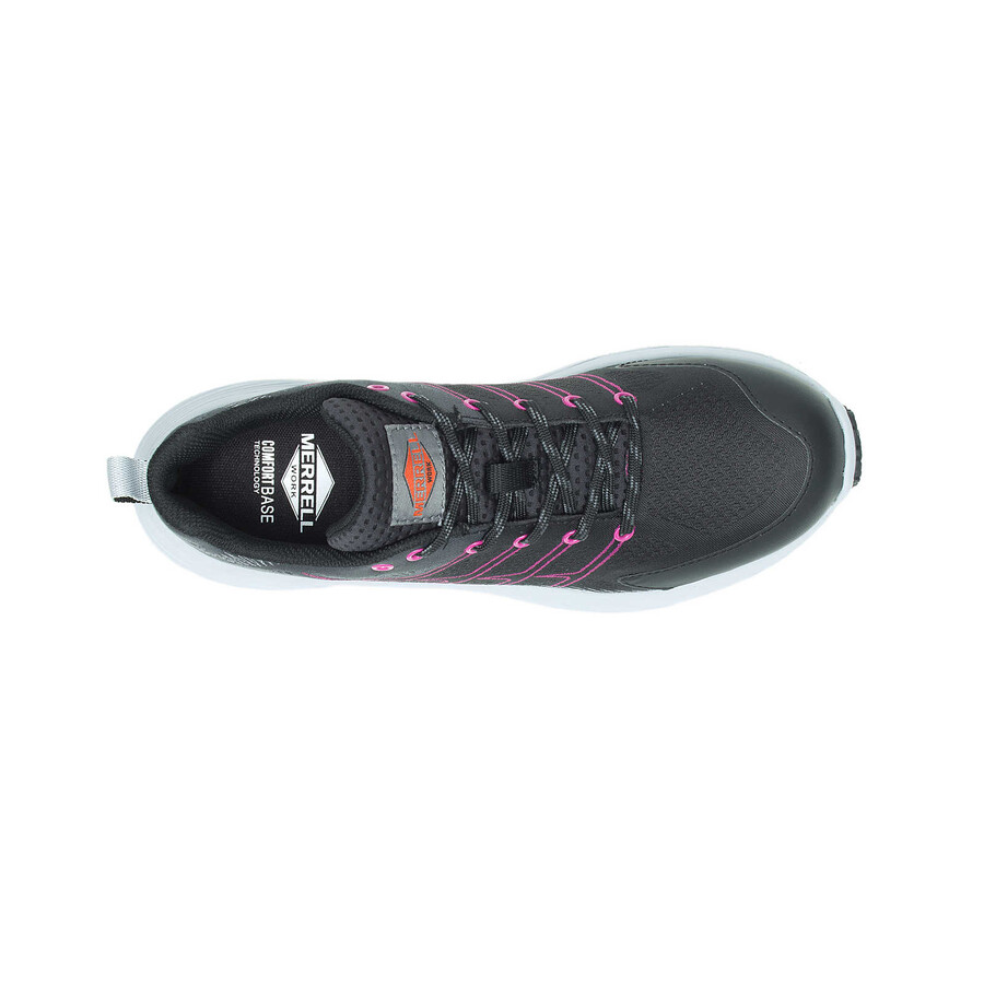 moab flight veiligheidsschoenen met stalen neus van koolstofvezel zwartfuchsia