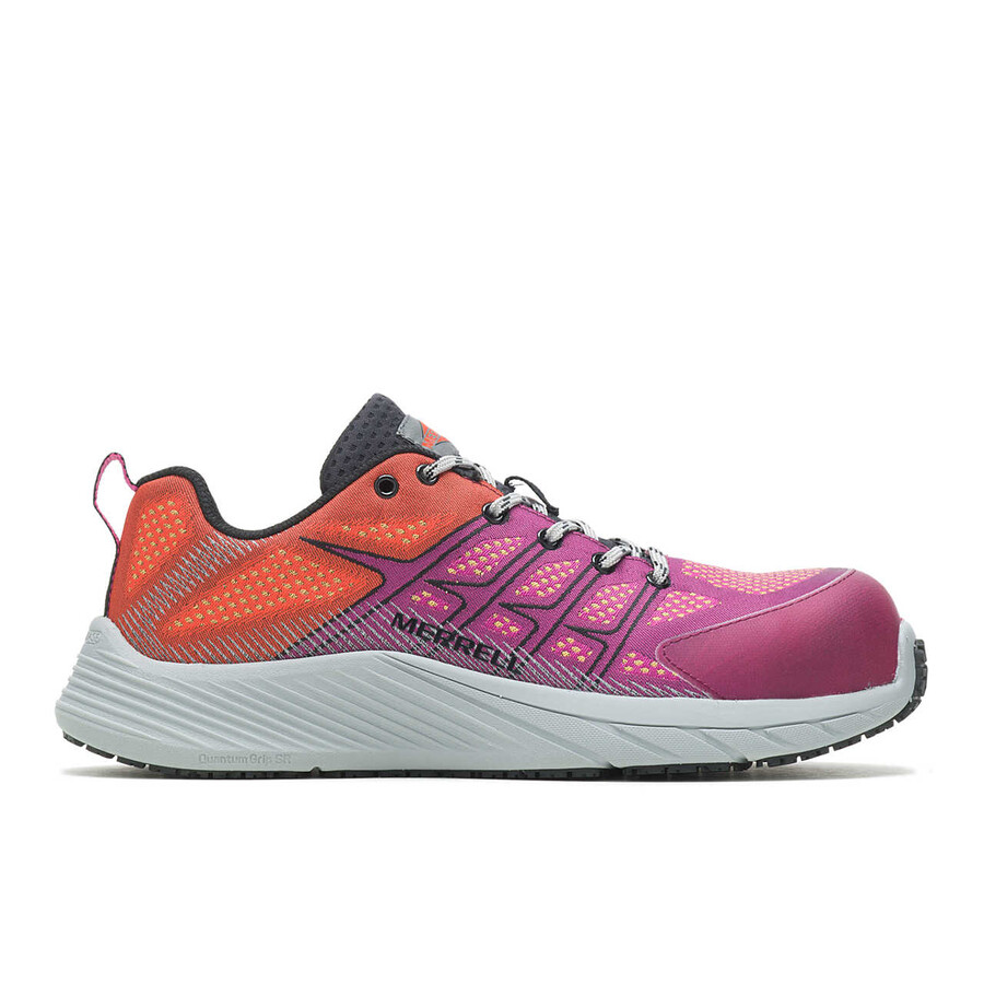 moab flight veiligheidsschoenen met stalen neus van koolstofvezel in fuchsia