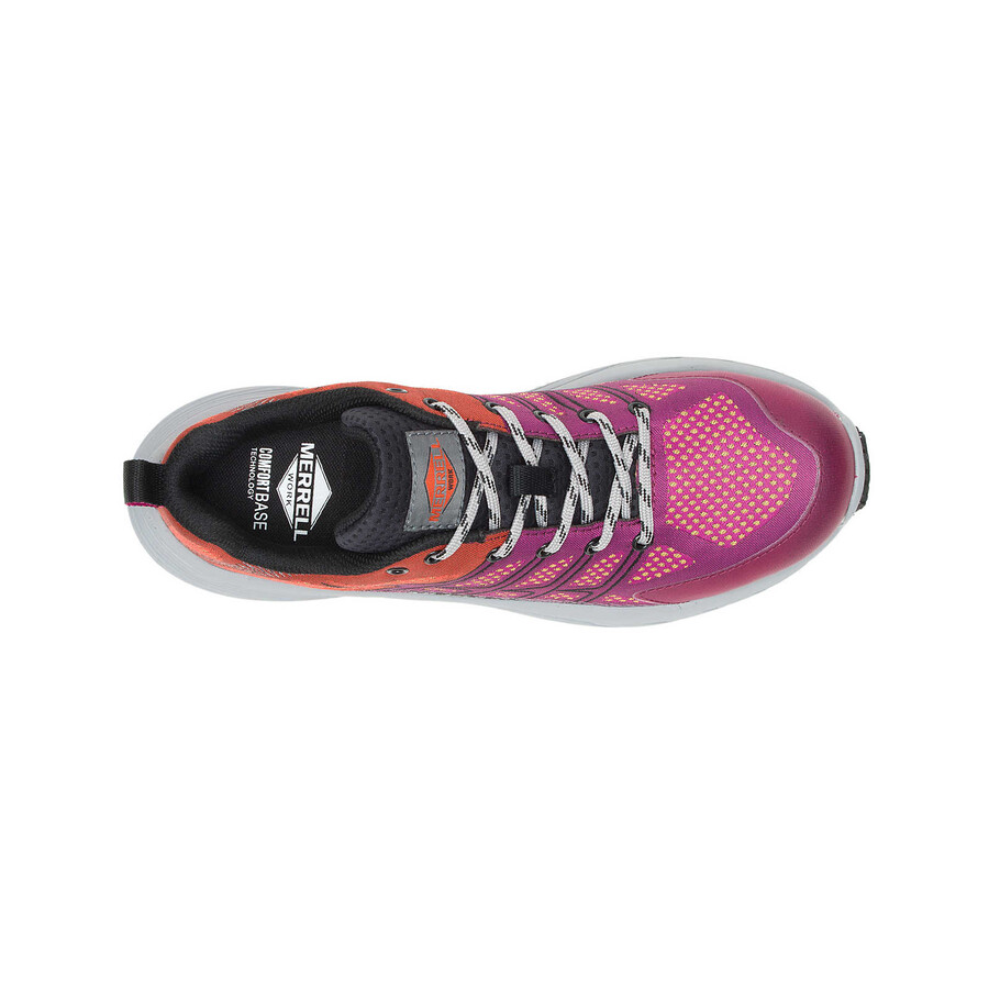 moab flight veiligheidsschoenen met stalen neus van koolstofvezel in fuchsia