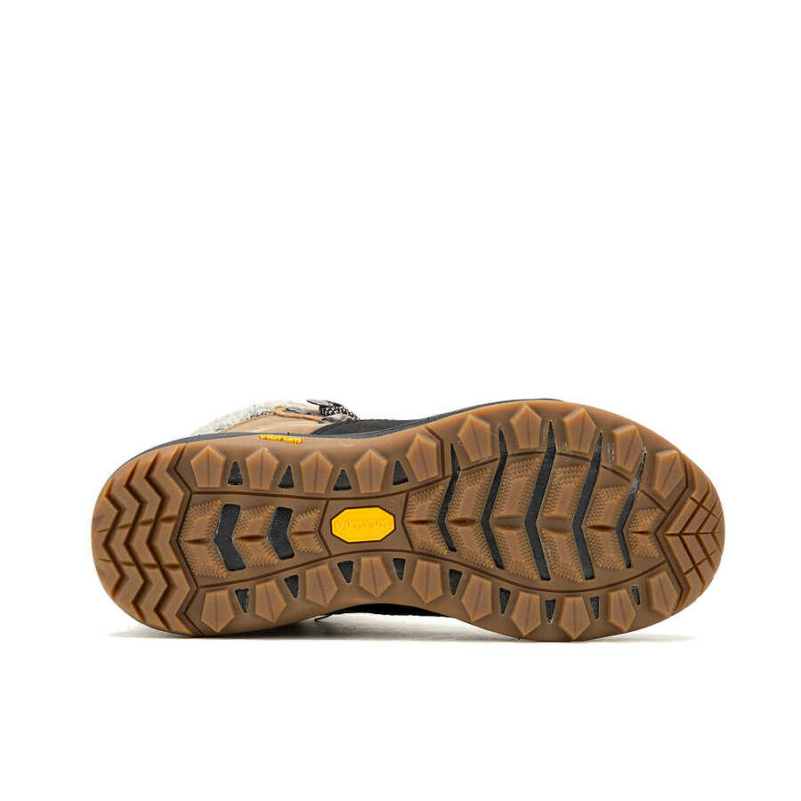 dames siren 4 thermo mid zip waterdichte winterwandelschoenen tabak