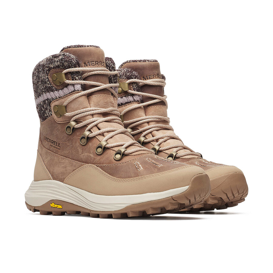 dames siren 4 thermo mid zip waterdichte winterwandelschoenen hazel