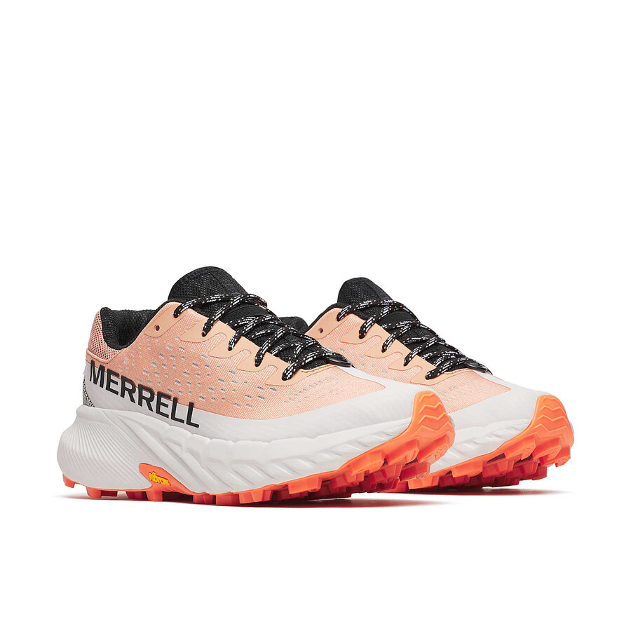 agility peak 5 trailrunningschoenen voor dames in de kleur zalm