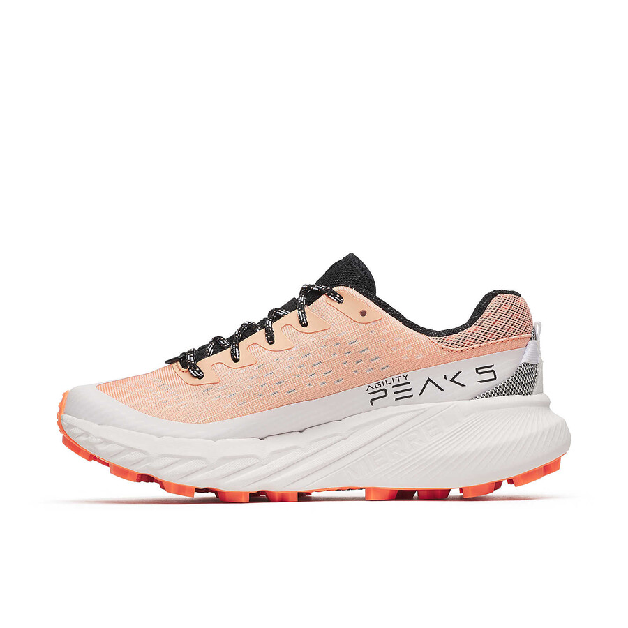 agility peak 5 trailrunningschoenen voor dames in de kleur zalm