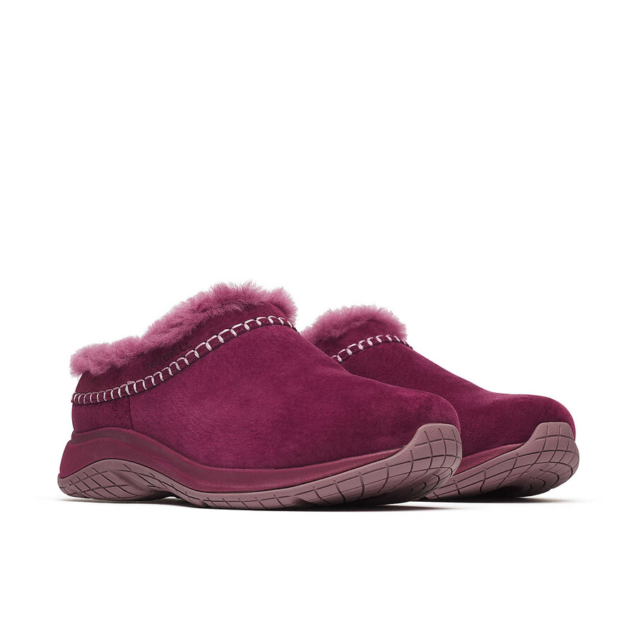 dames encore ice 5 winter casual instappers in donker kersenrood