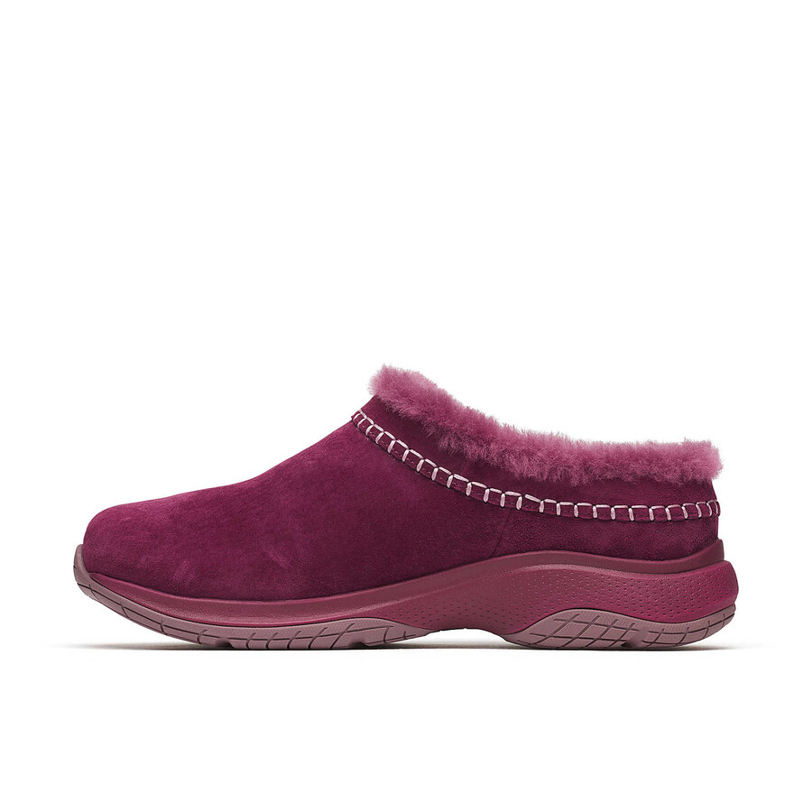 dames encore ice 5 winter casual instappers in donker kersenrood