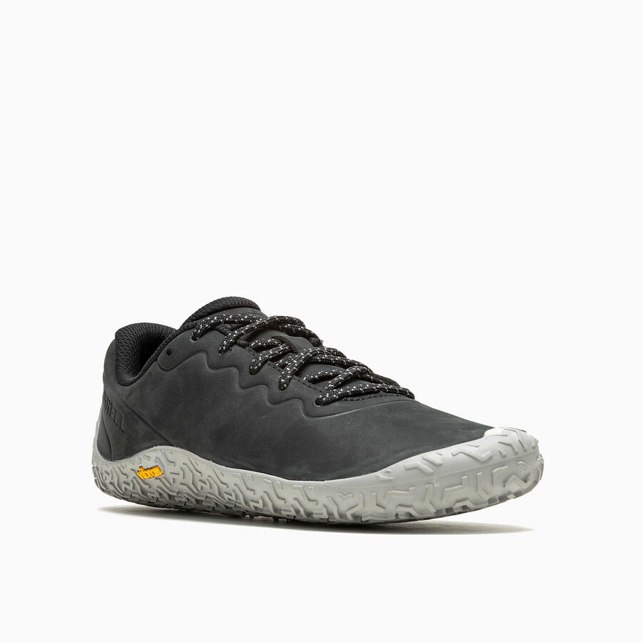 dames vapor glove 6 leren blotevoetschoenen zwart