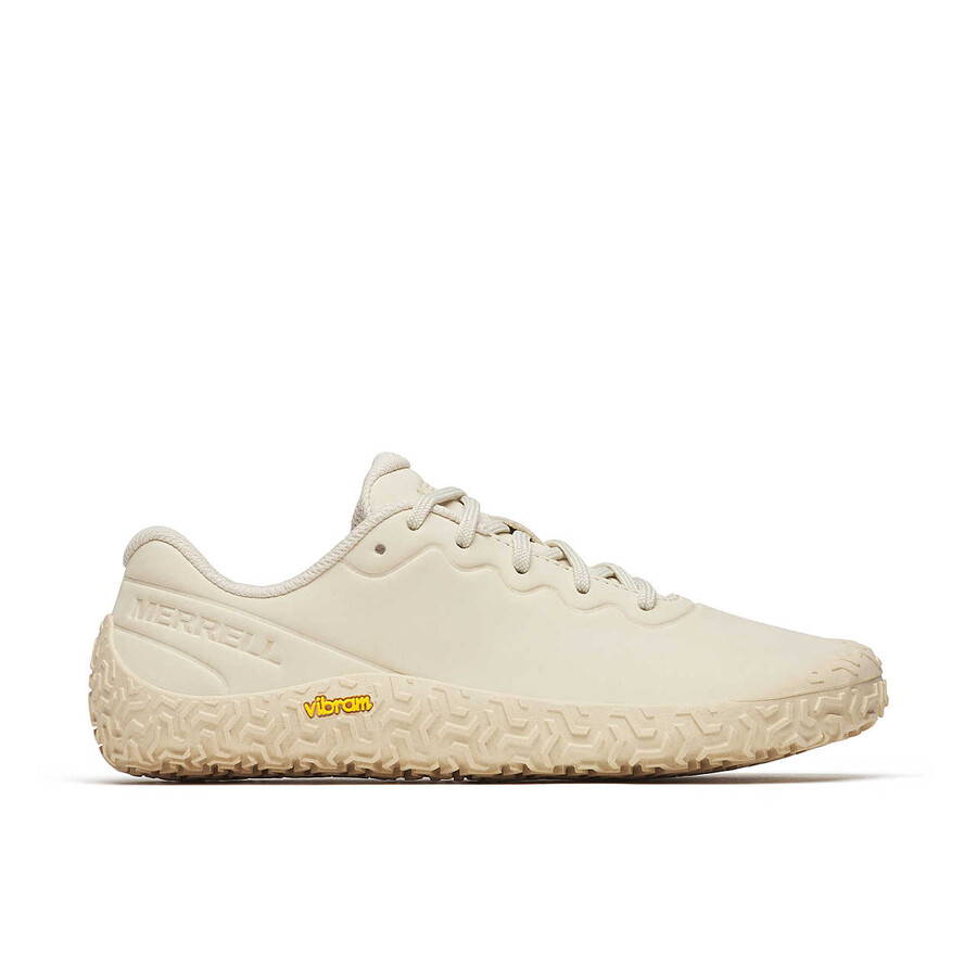 dames vapor glove 6 leren blotevoetschoenen in eierschaalkleur