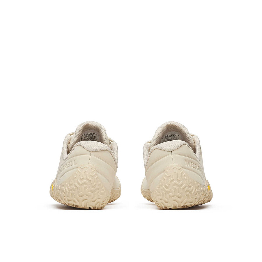 dames vapor glove 6 leren blotevoetschoenen in eierschaalkleur