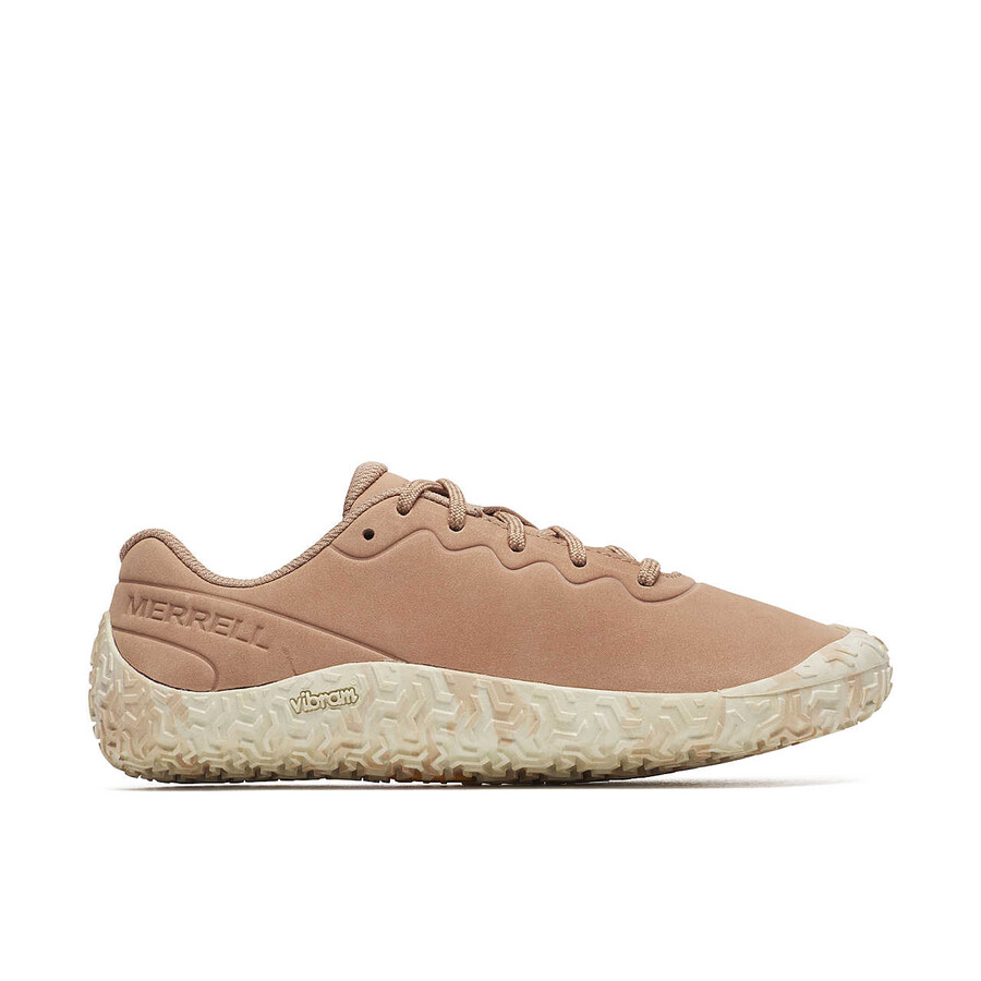 dames vapor glove 6 leren blotevoetschoenen in hazelnootkleur