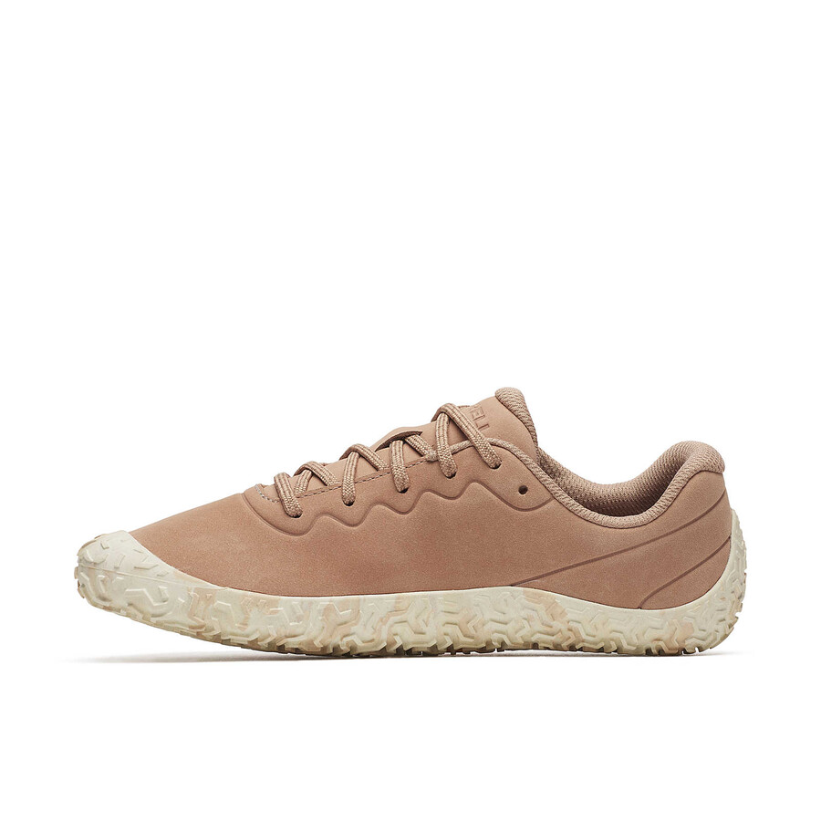 dames vapor glove 6 leren blotevoetschoenen in hazelnootkleur