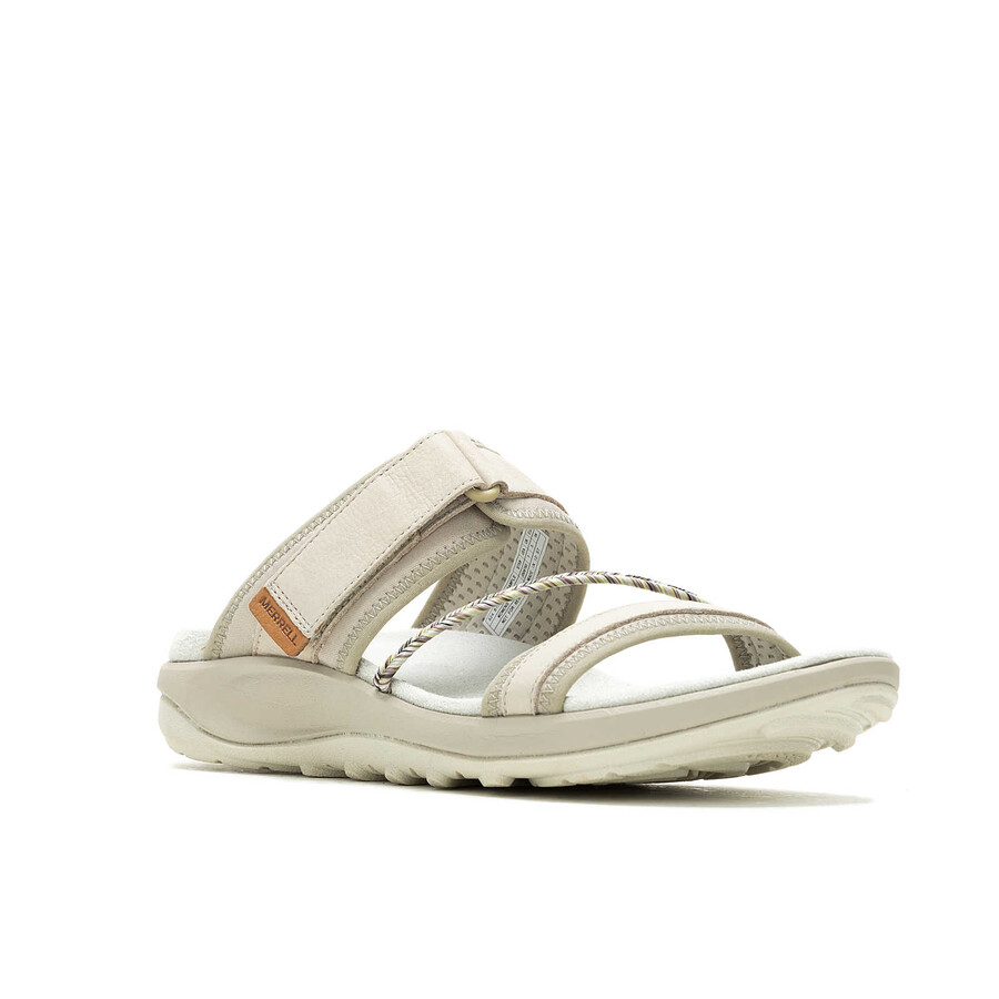 terran 4 slippers voor dames casual sandalen in zilver.