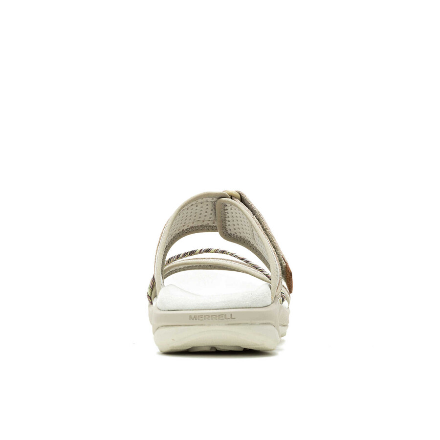 terran 4 slippers voor dames casual sandalen in zilver.