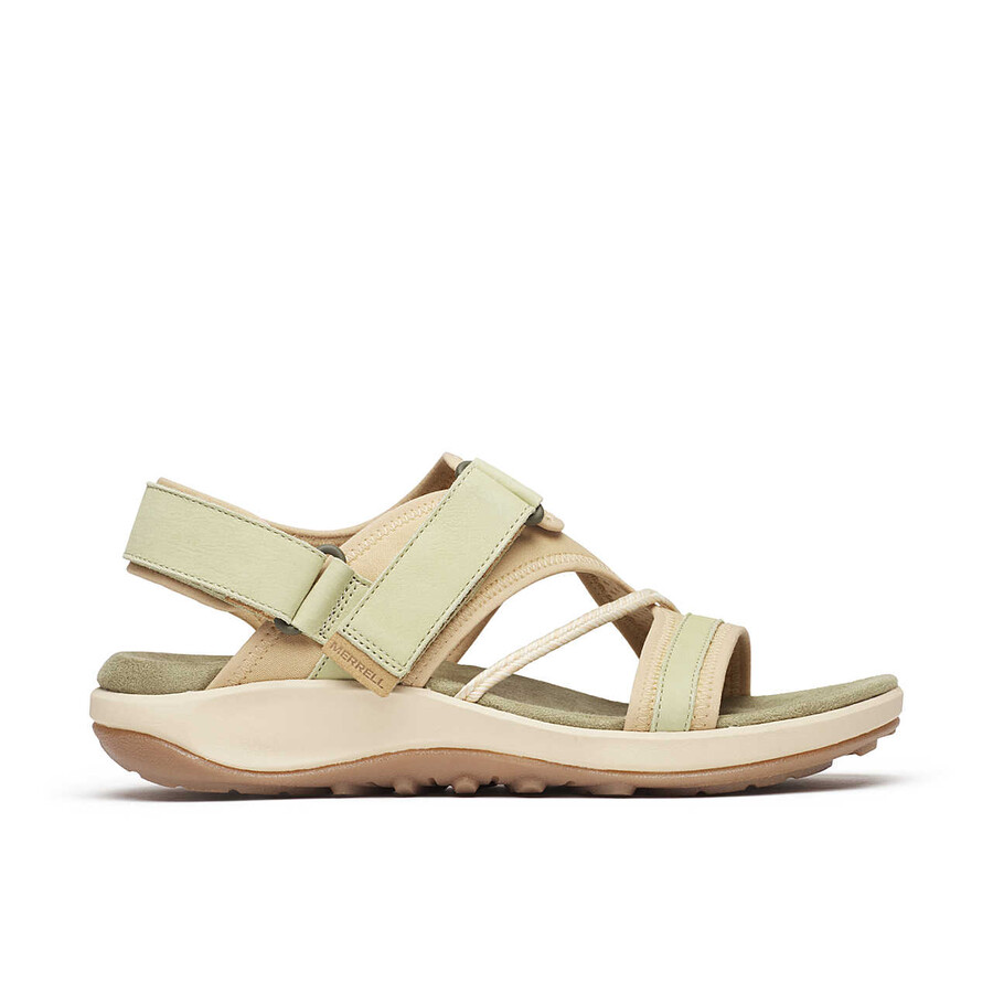 dames terran 4 casual sandalen met achterbandje in basilicum