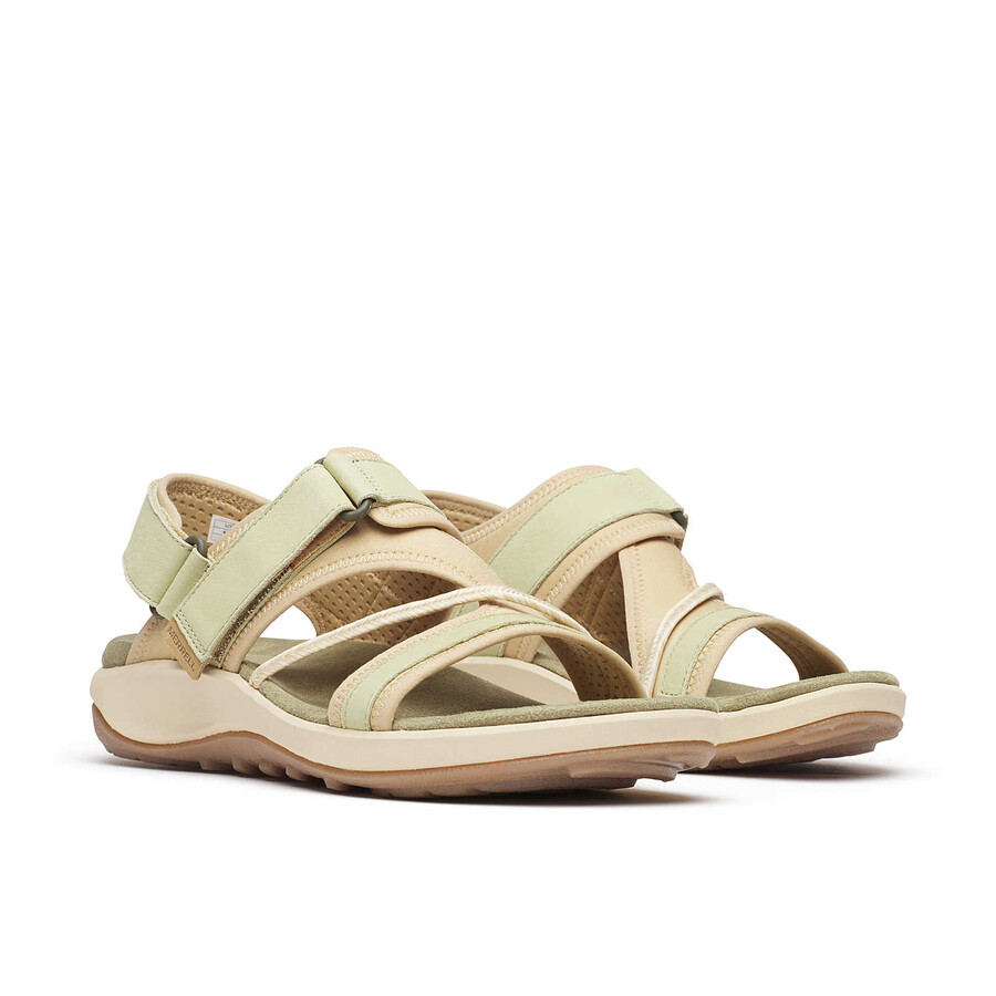 dames terran 4 casual sandalen met achterbandje in basilicum