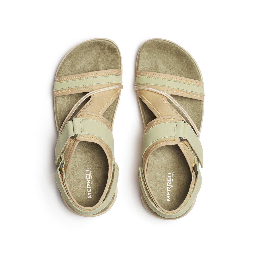 dames terran 4 casual sandalen met achterbandje in basilicum