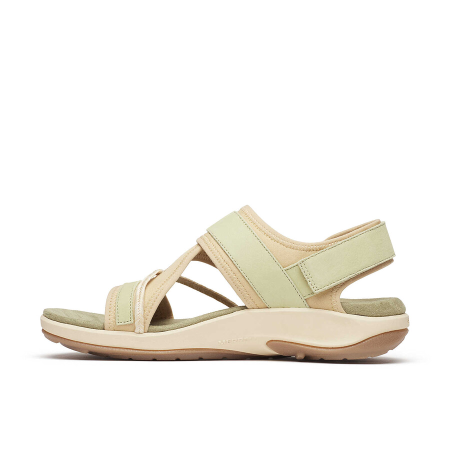dames terran 4 casual sandalen met achterbandje in basilicum