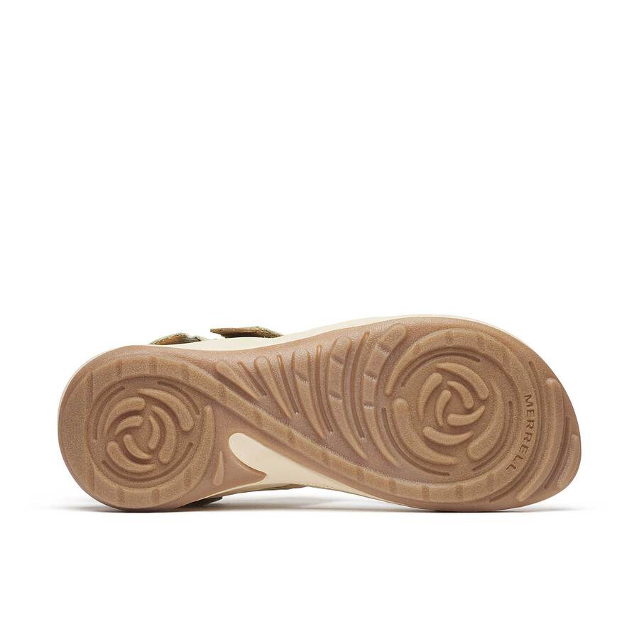dames terran 4 casual sandalen met achterbandje in basilicum