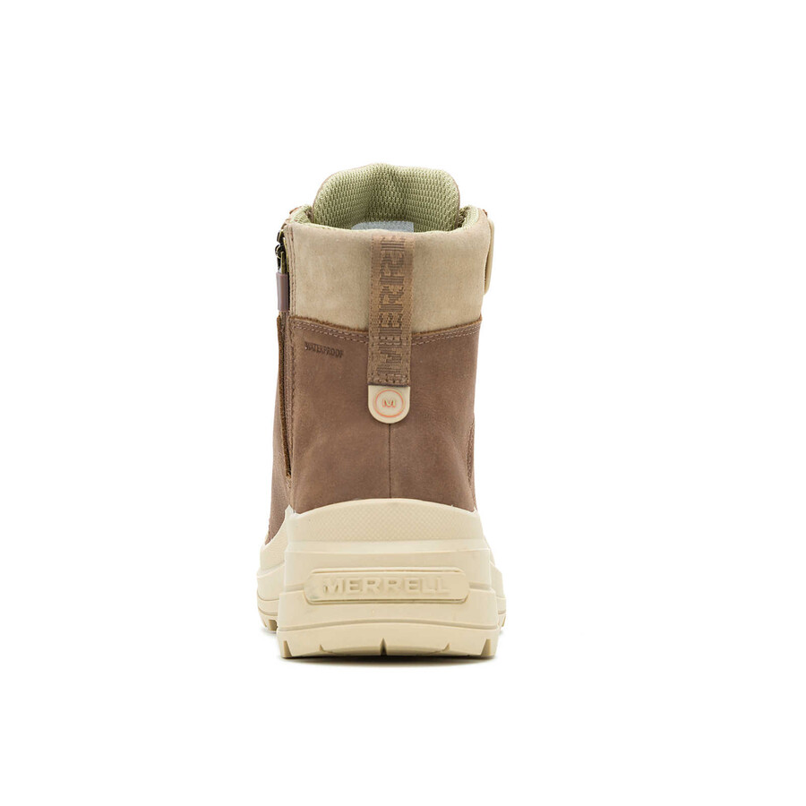 dames - harper lace zip waterdichte laarzen - khaki