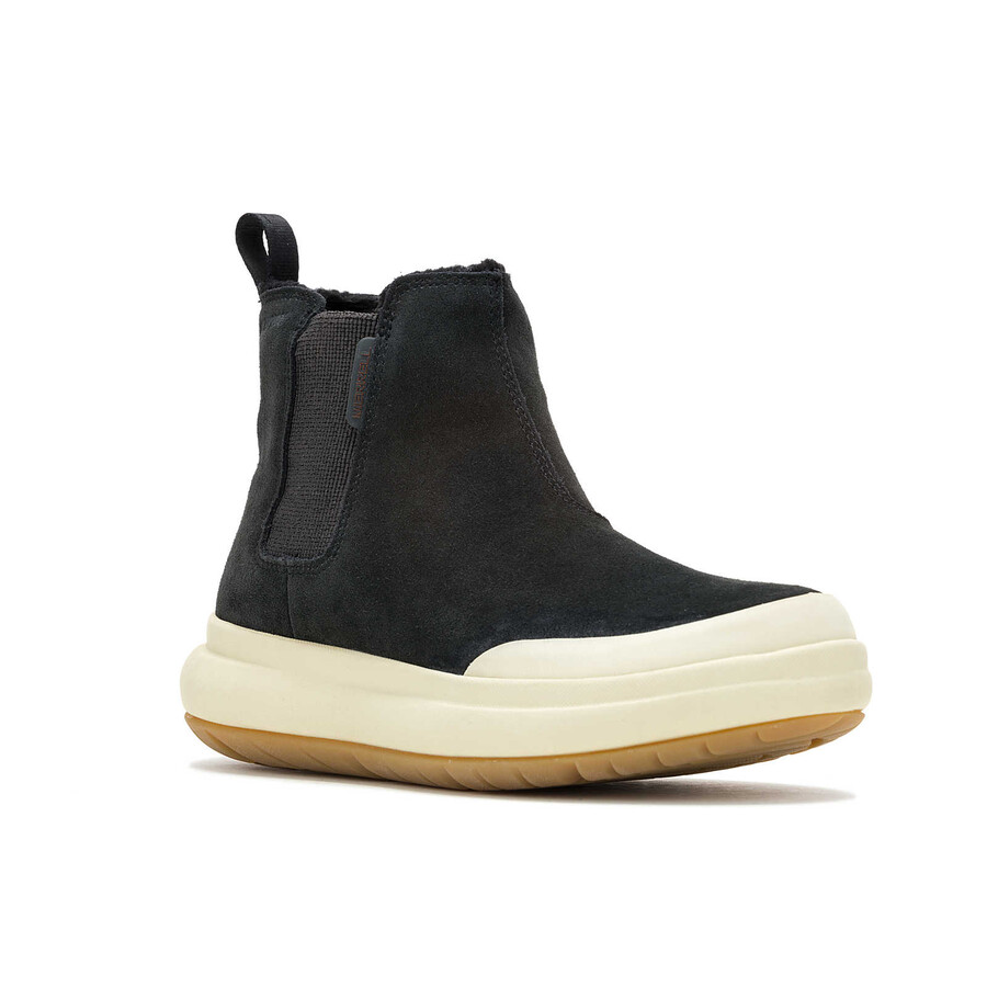 dames - marquette thermo pull on waterdichte instappers - middenzwart