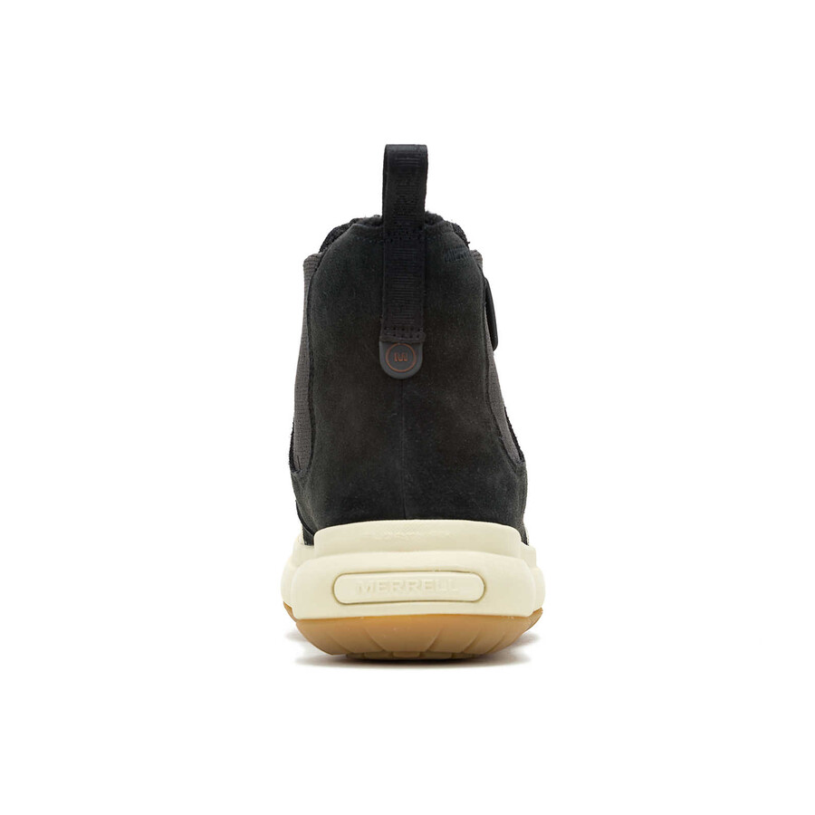 dames - marquette thermo pull on waterdichte instappers - middenzwart