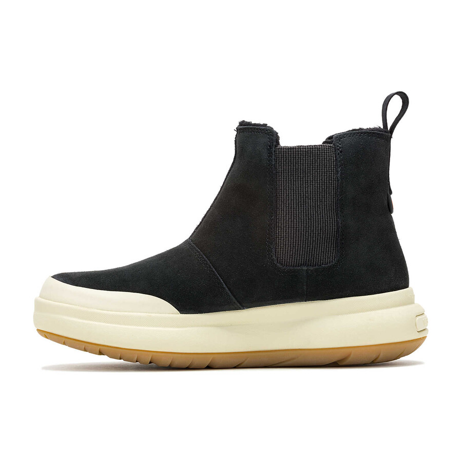 dames - marquette thermo pull on waterdichte instappers - middenzwart