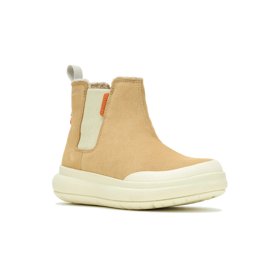 dames - marquette thermo pull on waterdichte instappers - middenbruin