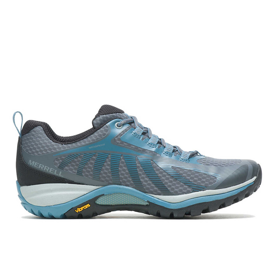 waterdichte wandelschoenen siren edge 3 voor dames in de kleur rockbluestone.