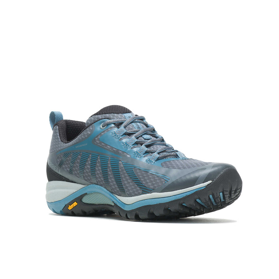 waterdichte wandelschoenen siren edge 3 voor dames in de kleur rockbluestone.