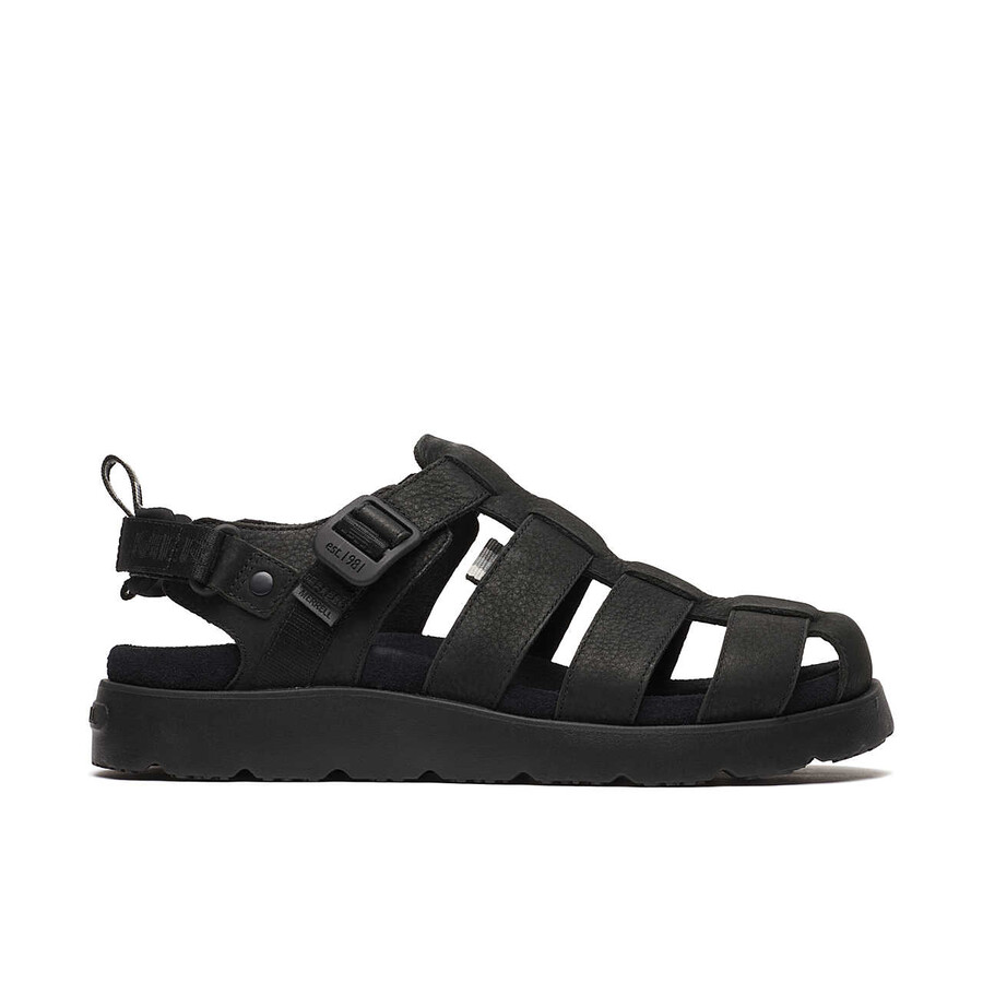 dames - fleur fisherman - zwarte sandalen